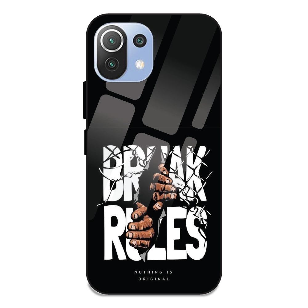 Break Rules - Glass Cases For Redmi 11 Lite