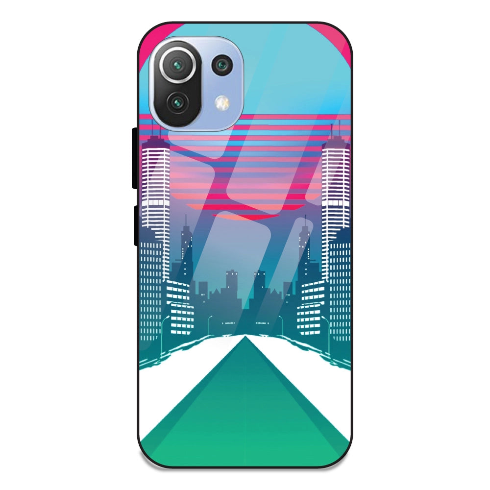 Citylight Synthwave - Glass Cases For Redmi 11 Lite