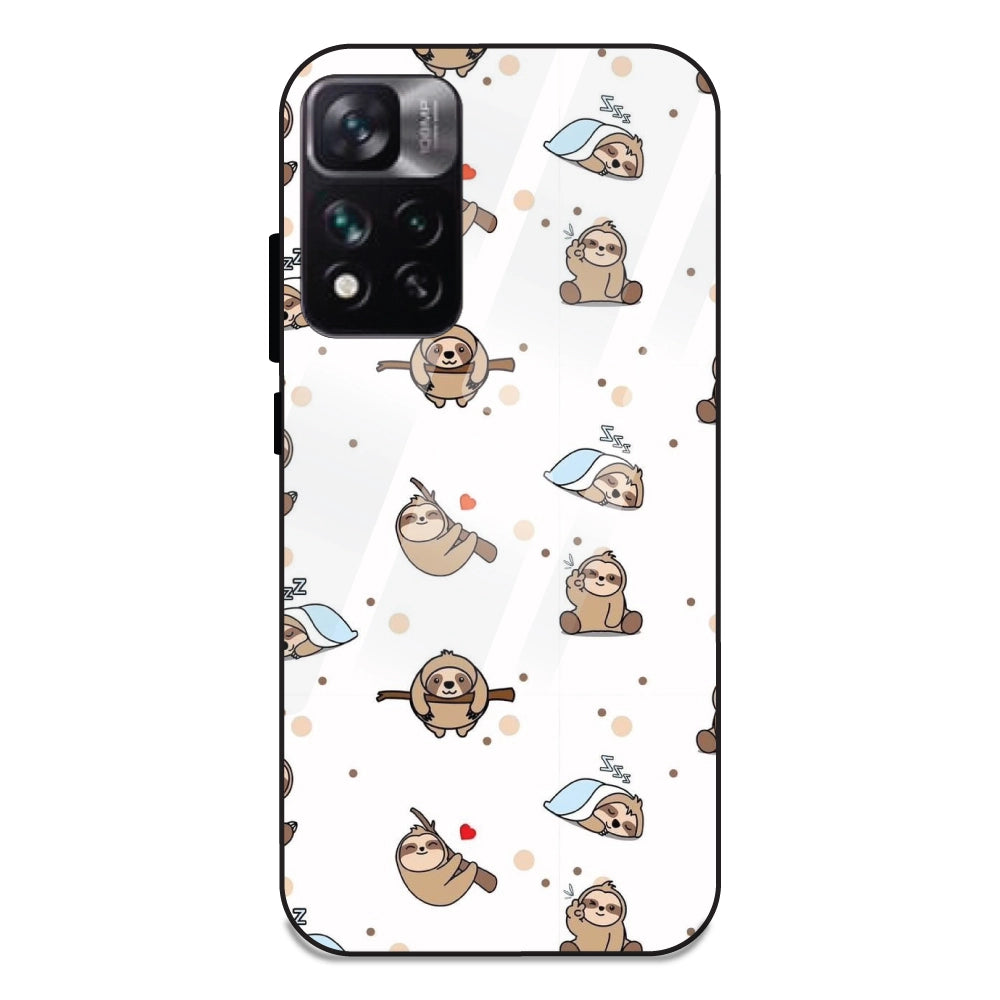 Sloths - Glass Cases For Redmi 11 I