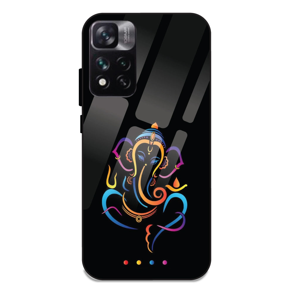 Lord Ganpati - Glass Cases For Redmi 11 I