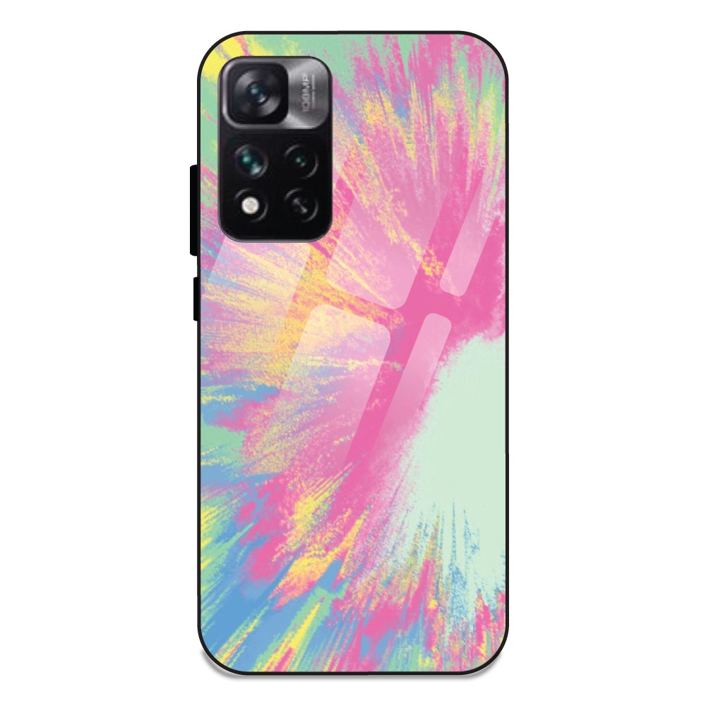 Pastel Splash Tie Dye - Glass Case For Redmi 11 I