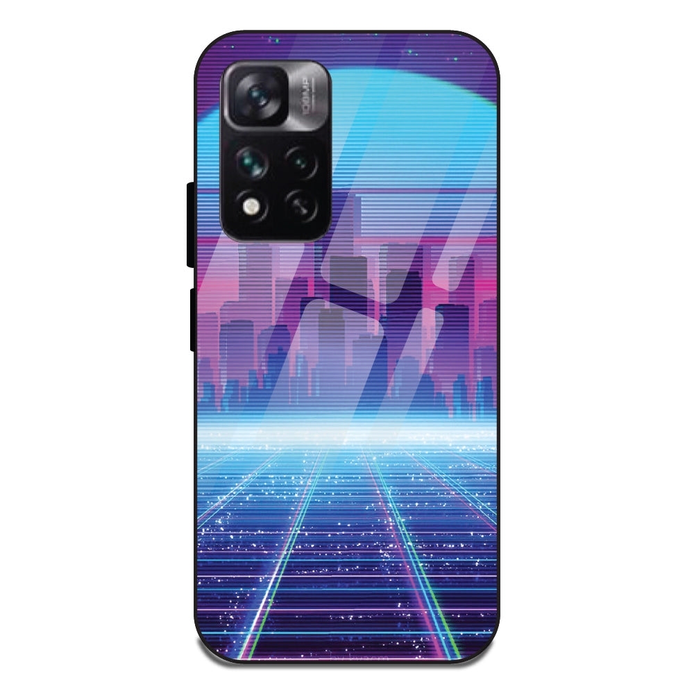 Cityscape Synthwave - Glass Cases For Redmi 11 I