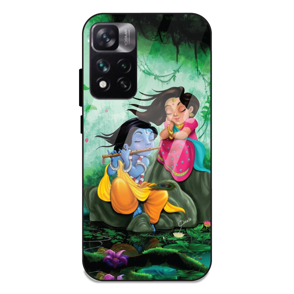 Radha Krishna - Glass Cases For Redmi 11 I