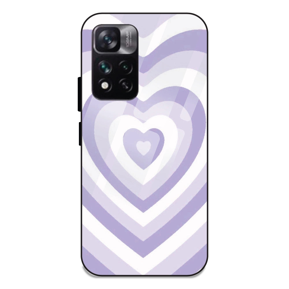 Blue Hearts - Glass Case For Redmi 11I
