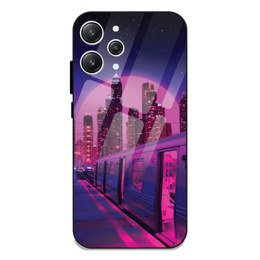 Neon City Synthwave - Glass Cases For Redmi 12 4G