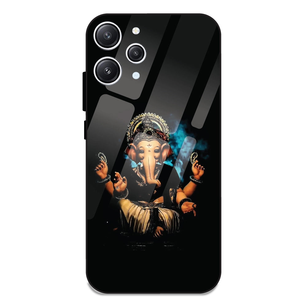 Lord Ganesh - Glass Cases For Redmi 12 4G