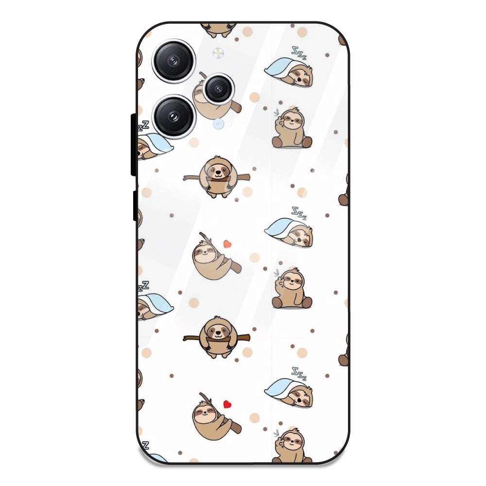 Sloths - Glass Cases For Redmi 12 4G