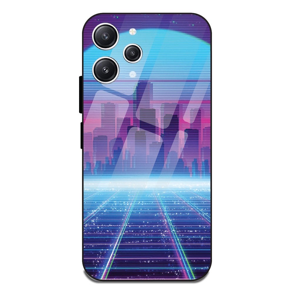 Cityscape Synthwave - Glass Cases For Redmi 12 4G