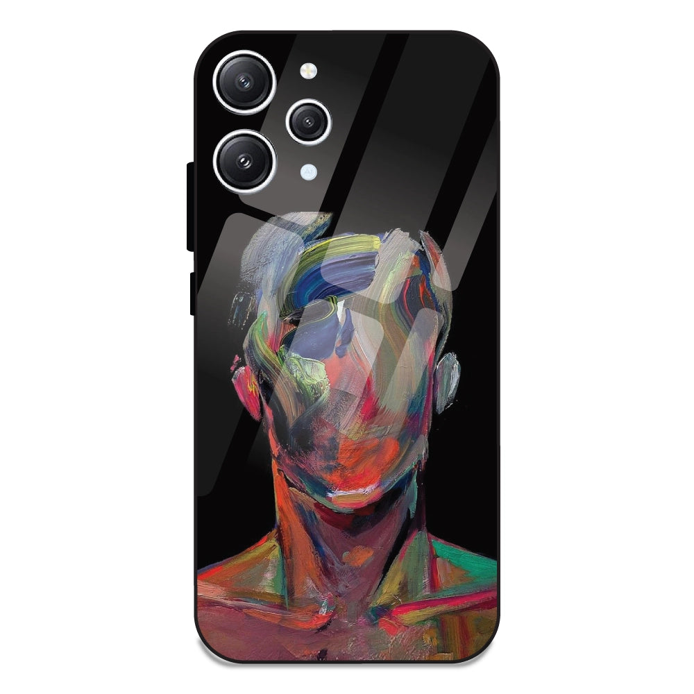 Face Oil Painting - Glass Cases For Redmi 12 4G