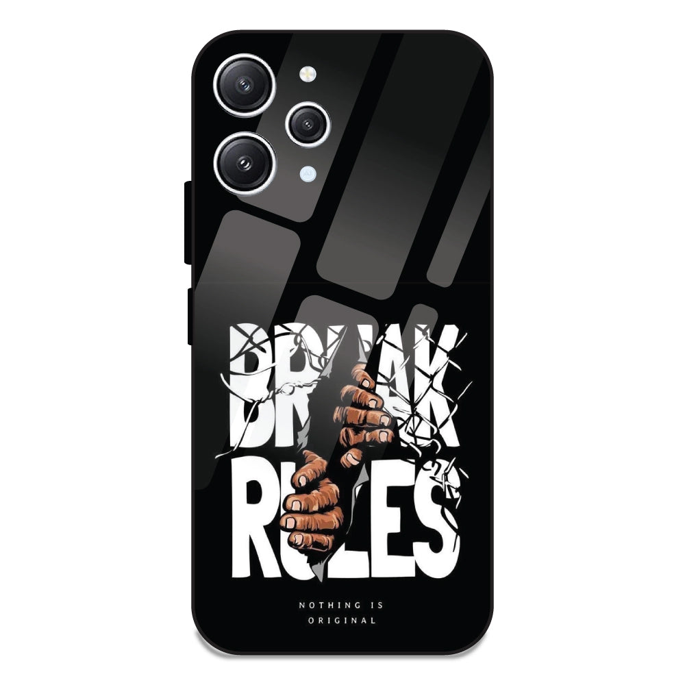 Break Rules - Glass Cases For Redmi 12 4G
