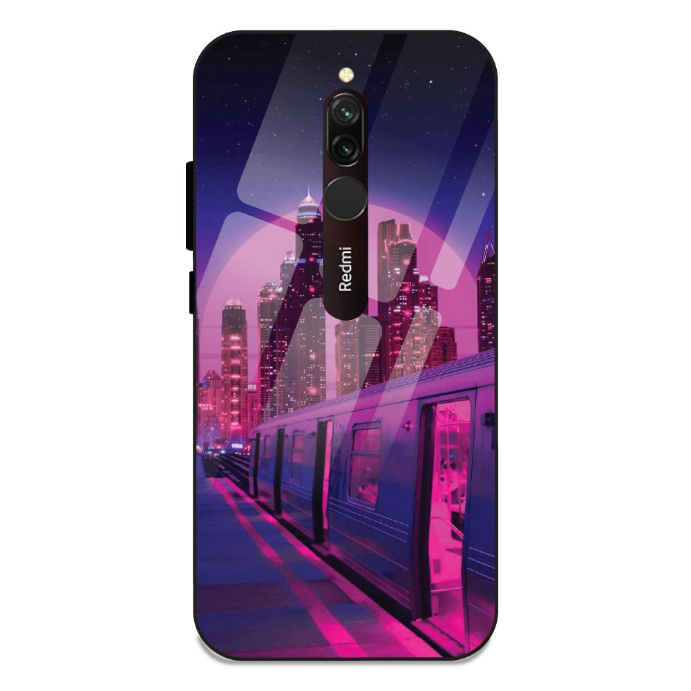 Neon City Synthwave - Glass Cases For Redmi 8