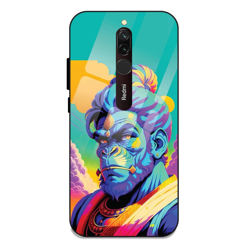 Lord Hanuman - Glass Cases For Redmi 8