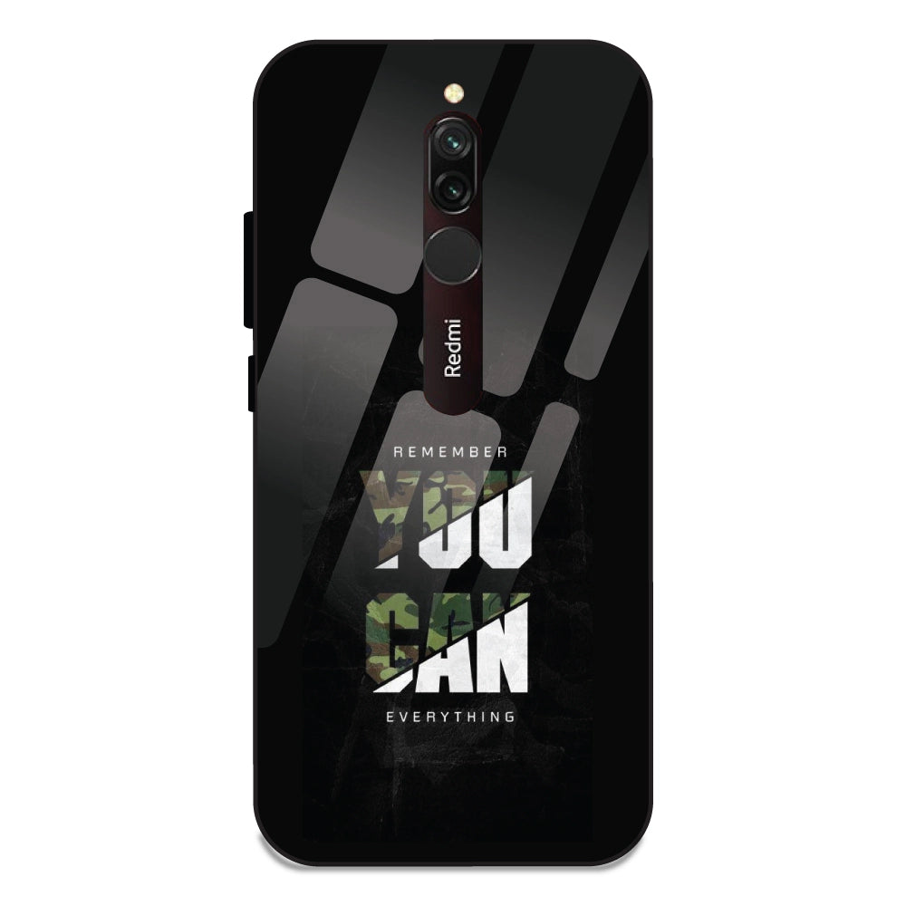 You Can Do Everything - Glass Cases For Redmi 8