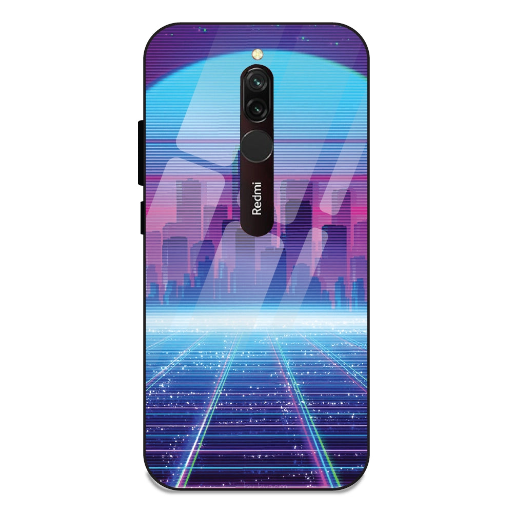 Cityscape Synthwave - Glass Cases For Redmi 8