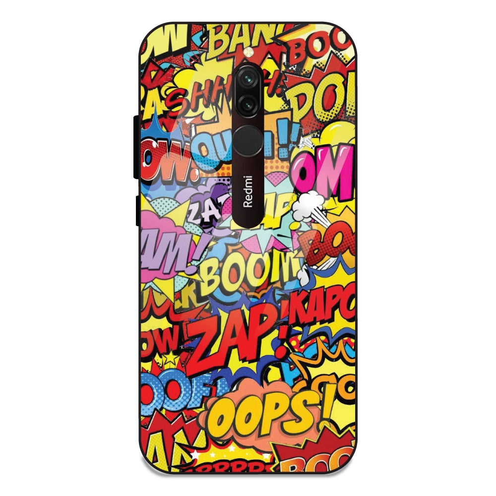 Comic Pop Art - Glass Cases For Redmi 8