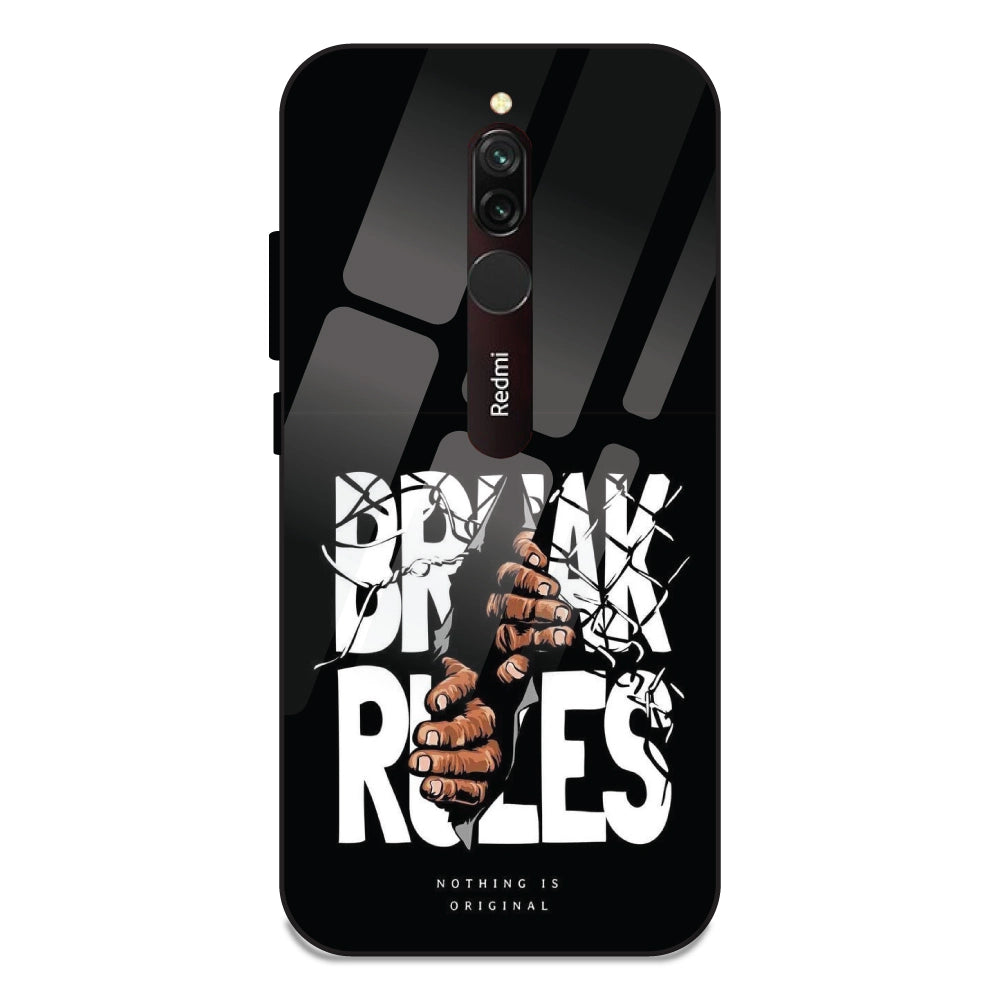 Break Rules - Glass Cases For Redmi 8