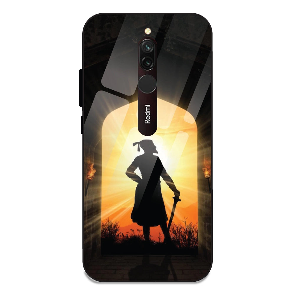 Shivaji Maharaj - Glass Cases For Redmi 8