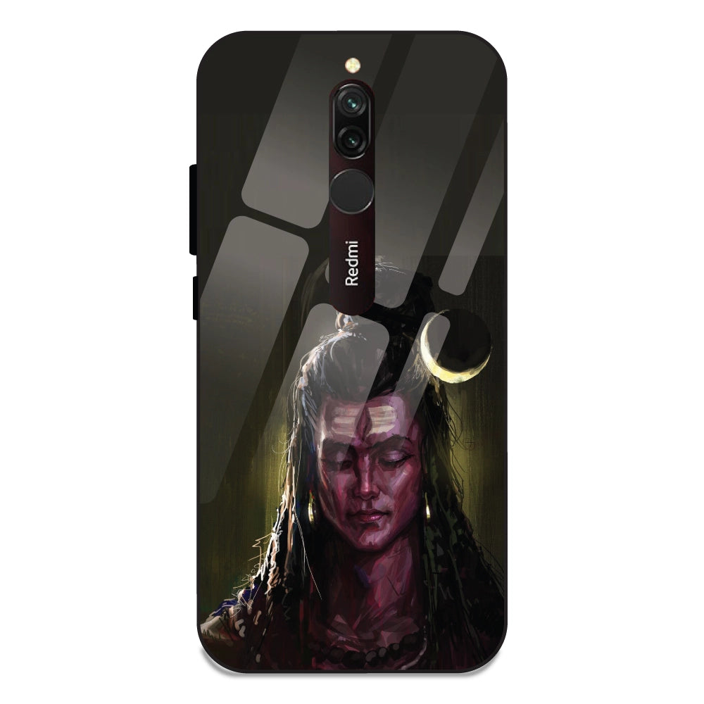 Lord Shiva - Glass Cases For Redmi 8