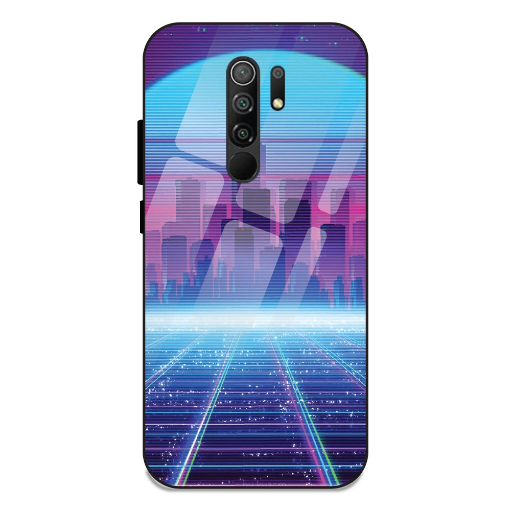 Cityscape Synthwave - Glass Cases For Redmi 9 Prime