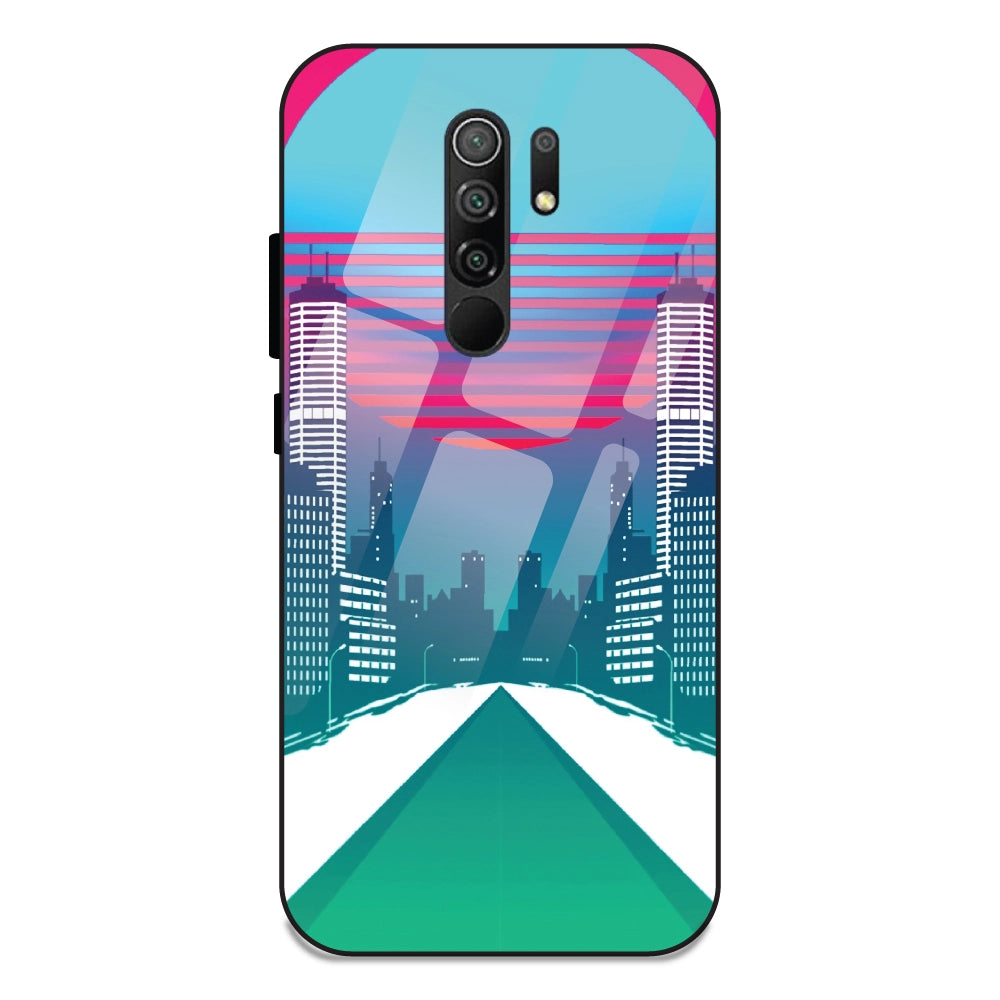 Citylight Synthwave - Glass Cases For Redmi 9 Prime
