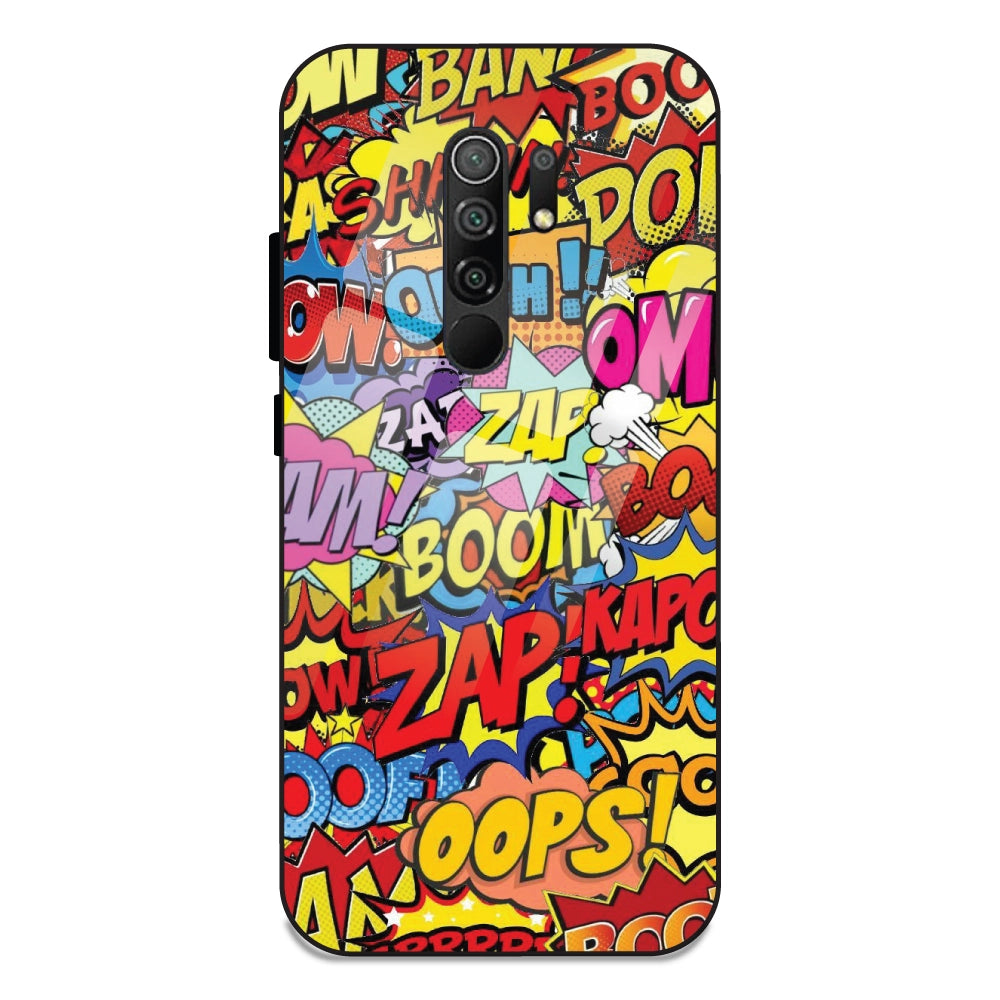 Comic Pop Art - Glass Cases For Redmi 9 Prime