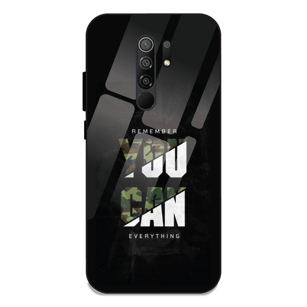 You Can Do Everything - Glass Cases For Redmi 9 Prime