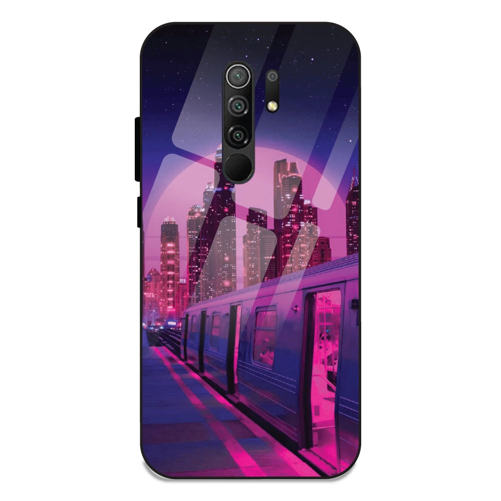 Neon City Synthwave - Glass Cases For Redmi 9 Prime