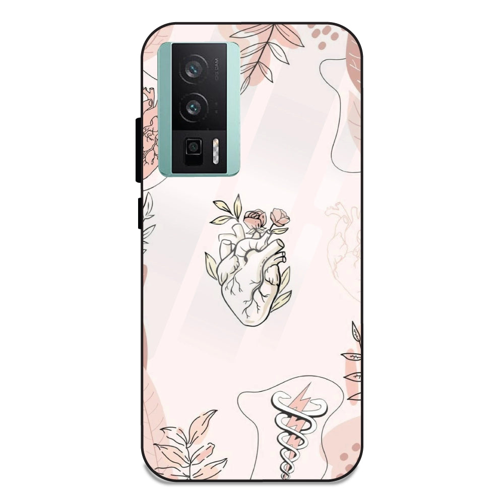 Hearts And Flowers - Glass Cases For Redmi K60