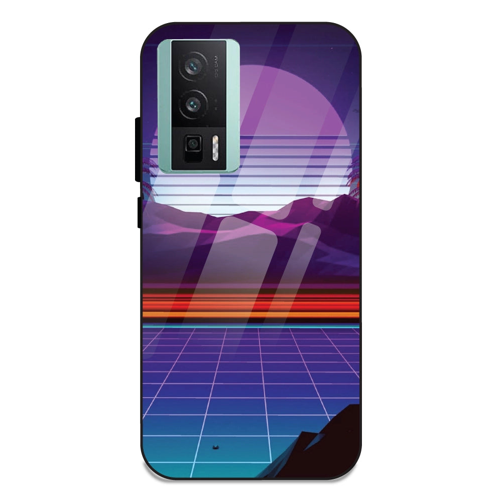 Electrofloor Synthwave - Glass Cases For Redmi K60
