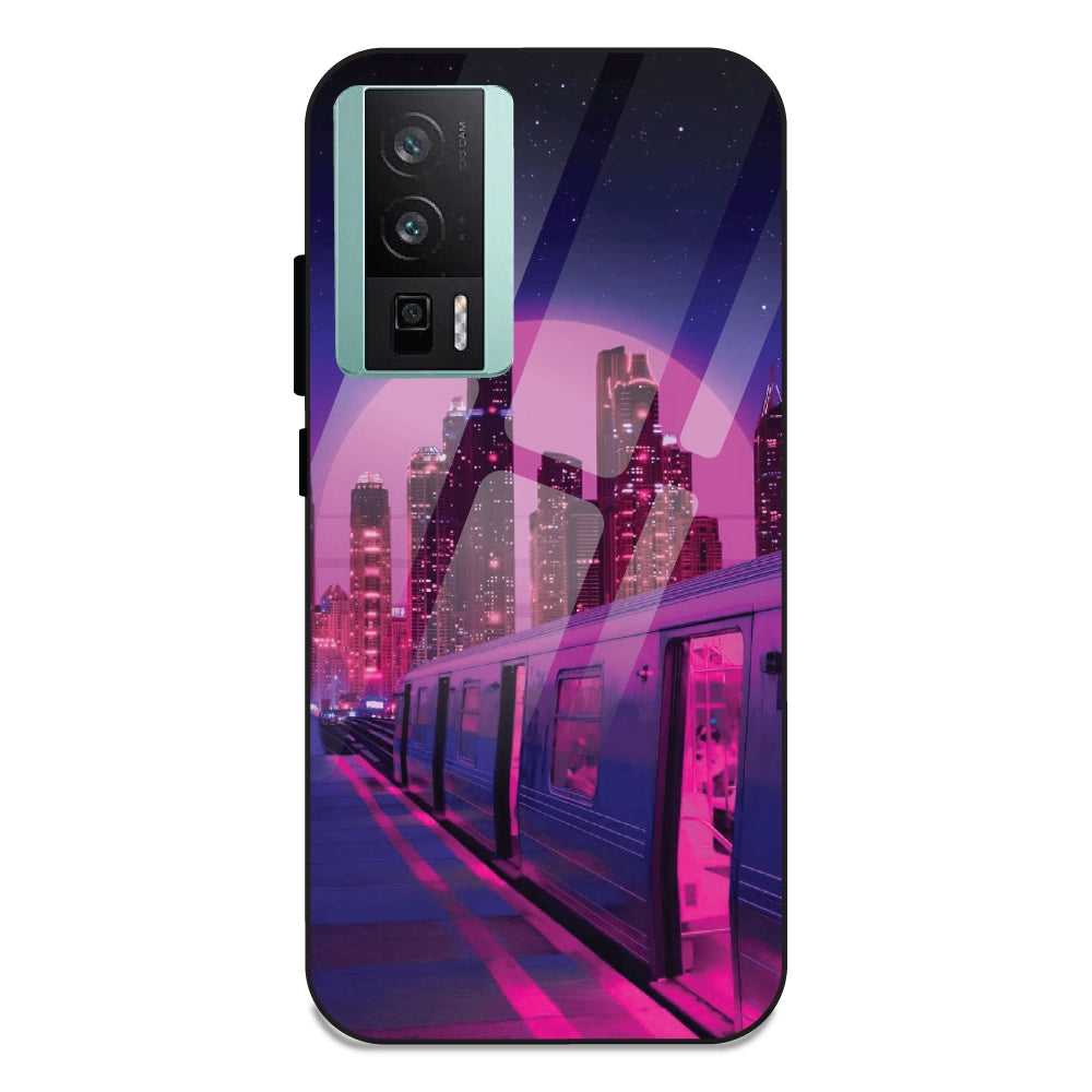 Neon City Synthwave - Glass Cases For Redmi K60
