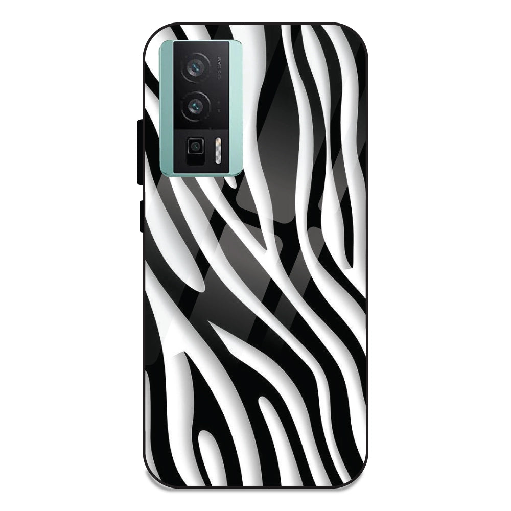 Zebra Print - Glass Case For Redmi K60