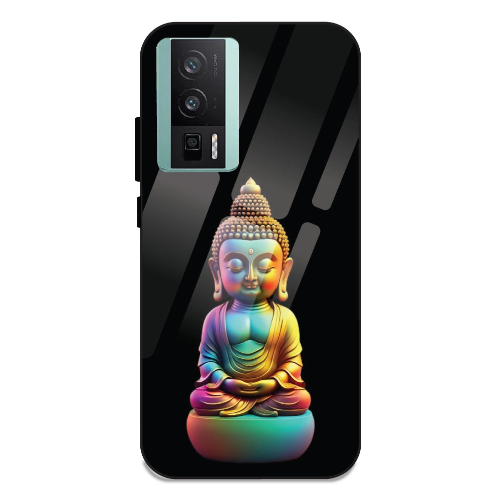 Gautam Buddha - Glass Cases For Redmi K60