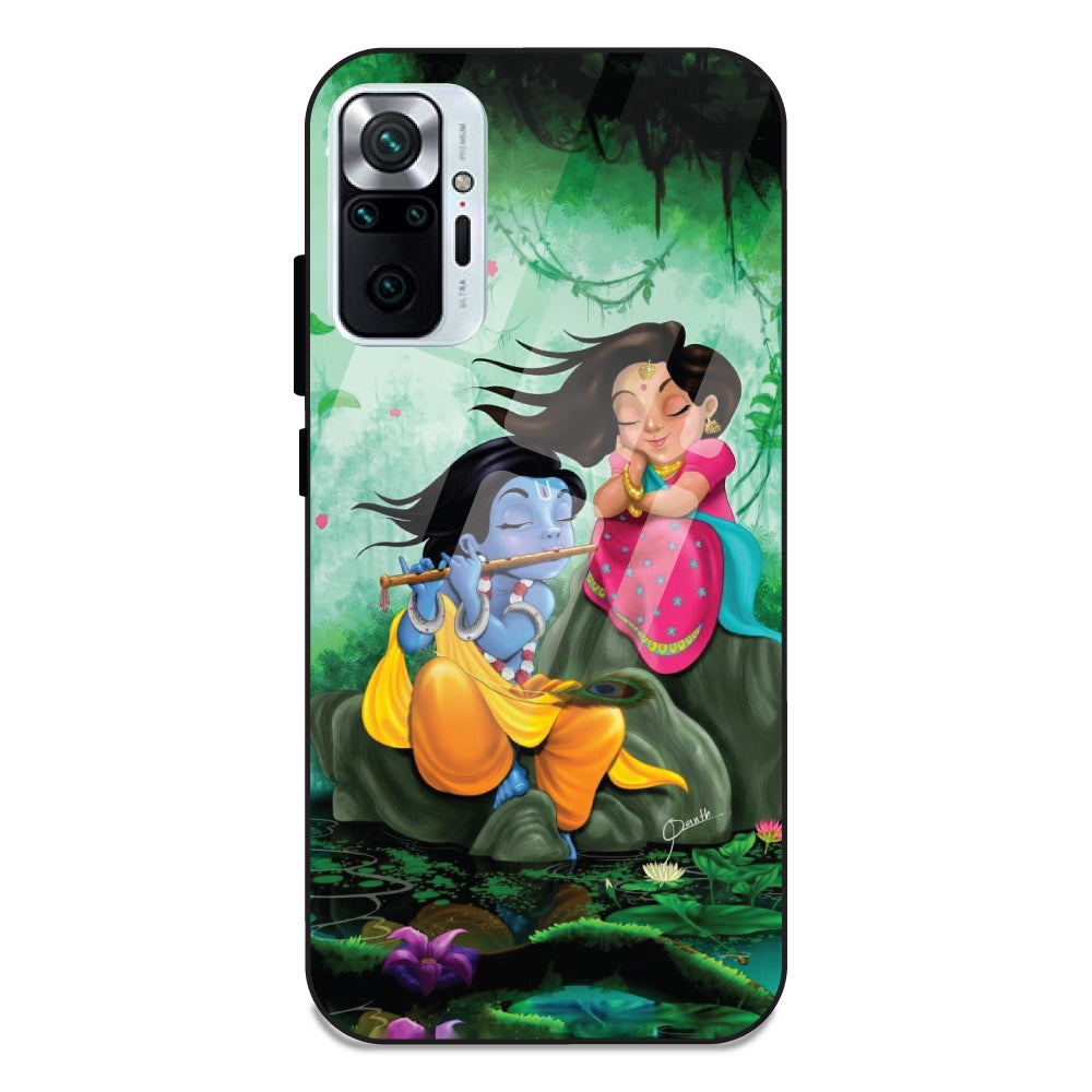 Radha Krishna - Glass Cases For Redmi Note 10 Pro