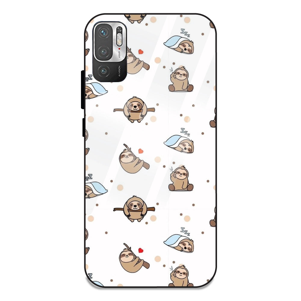 Sloths - Glass Cases For Redmi Note 10 5G