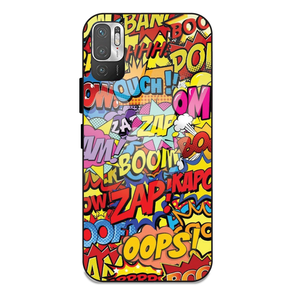 Comic Pop Art - Glass Cases For Redmi Note 10 5G