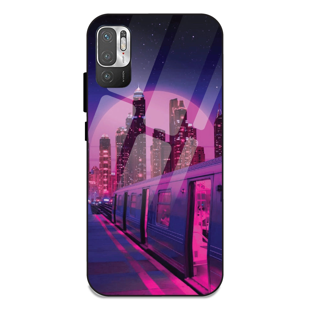 Neon City Synthwave - Glass Cases For Redmi Note 10 5G