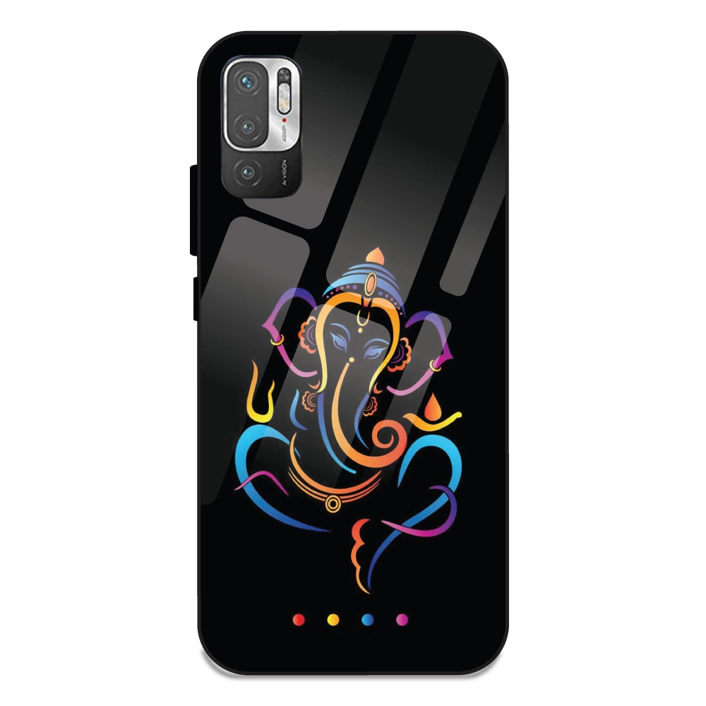 Lord Ganpati - Glass Cases For Redmi Note 10 5G