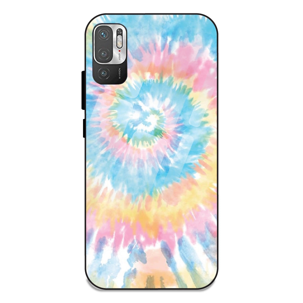 Pastel Tie Dye - Glass Case For Redmi Note 10 5G