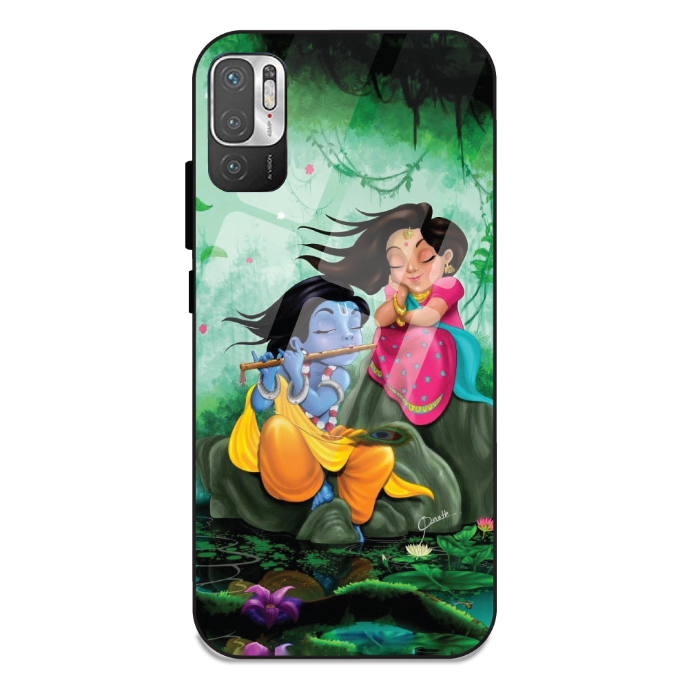Radha Krishna - Glass Cases For Redmi Note 10 5G