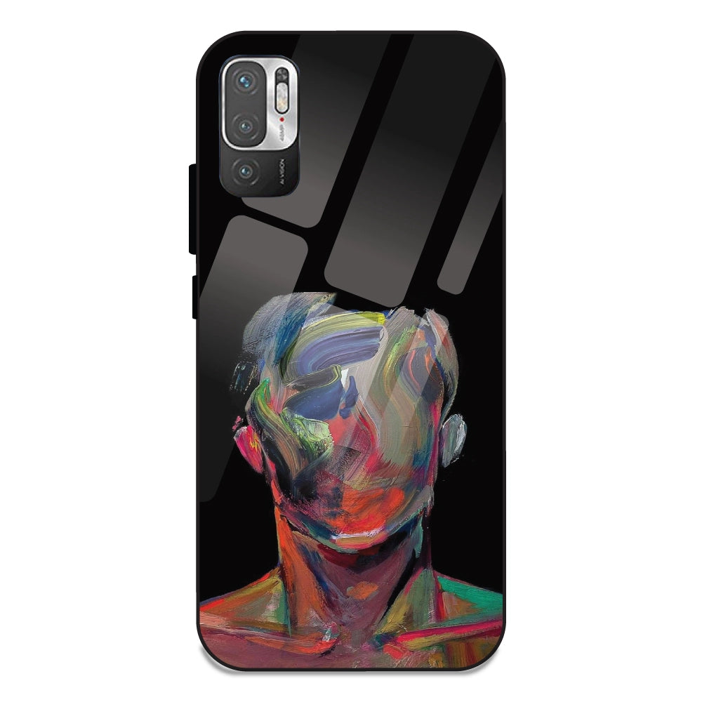 Face Oil Painting - Glass Cases For Redmi Note 10 5G