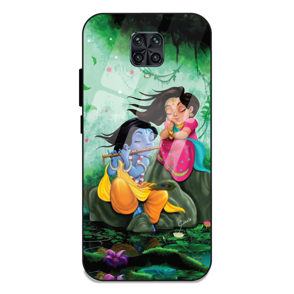 Radha Krishna - Glass Cases For Redmi Note 10 Lite