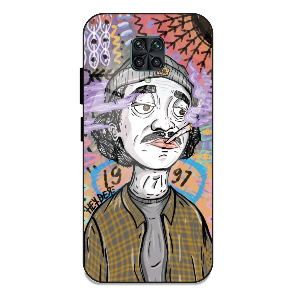 A Smoking Potrait - Glass Cases For Redmi Note 10 Lite