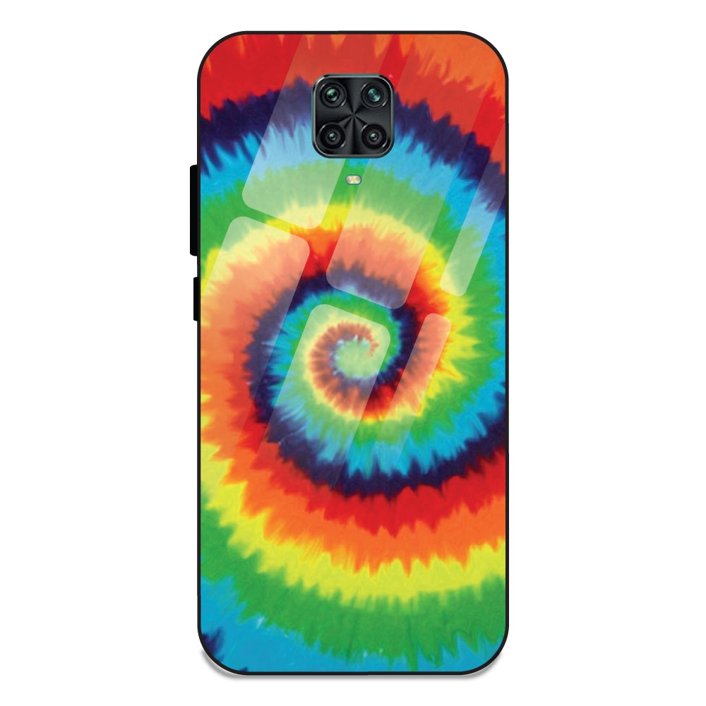 Rainbow Tie Dye - Glass Case For Redmi Note 10 Lite