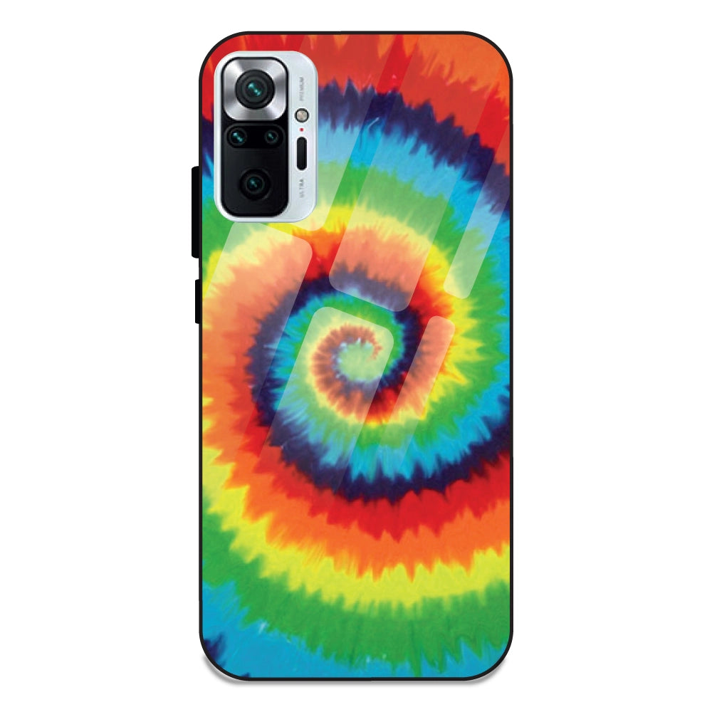 Rainbow Tie Dye - Glass Case For Redmi Note 10 Pro Max