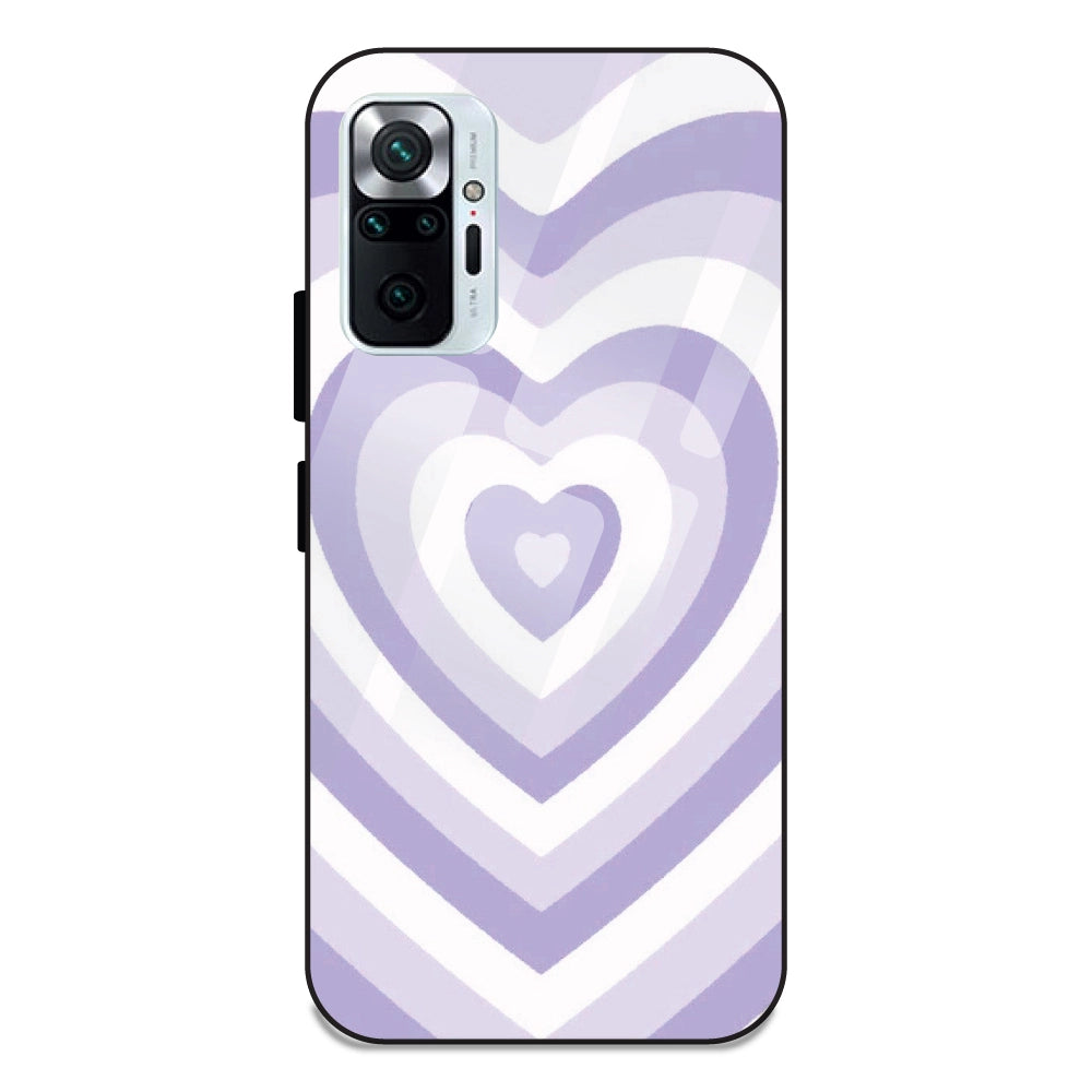 Blue Hearts - Glass Case For Redmi Note 10 Pro Max