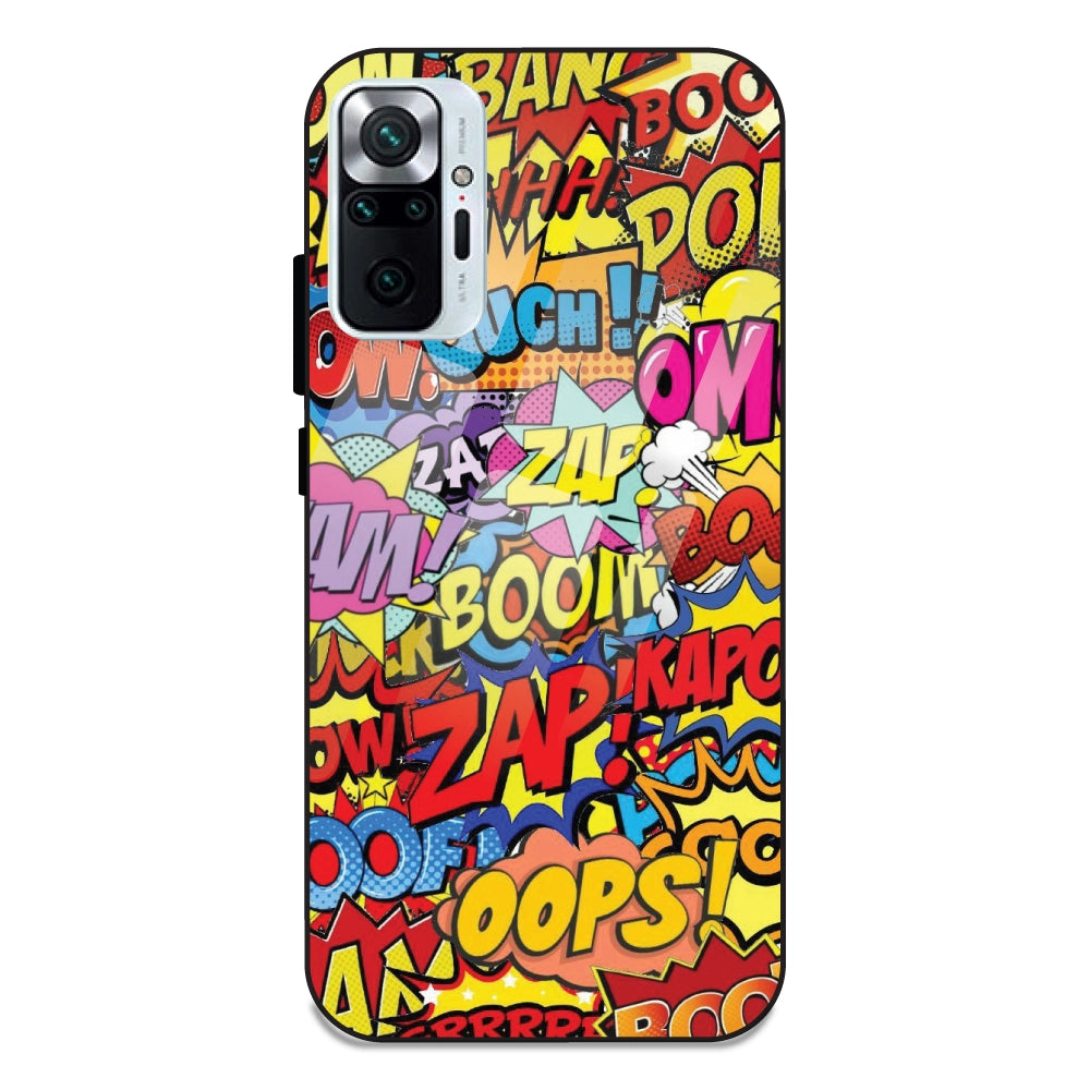 Comic Pop Art - Glass Cases For Redmi Note 10 Pro Max