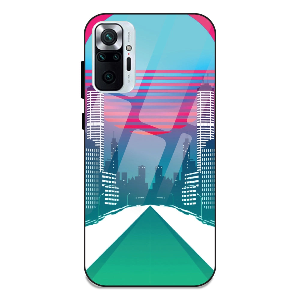 Citylight Synthwave - Glass Cases For Redmi Note 10 Pro Max