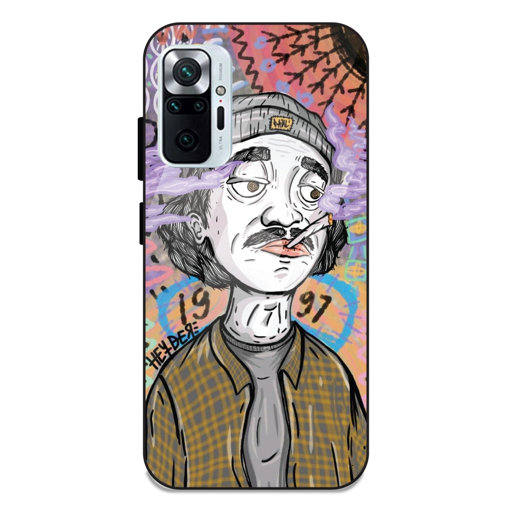 A Smoking Potrait - Glass Cases For Redmi Note 10 Pro Max