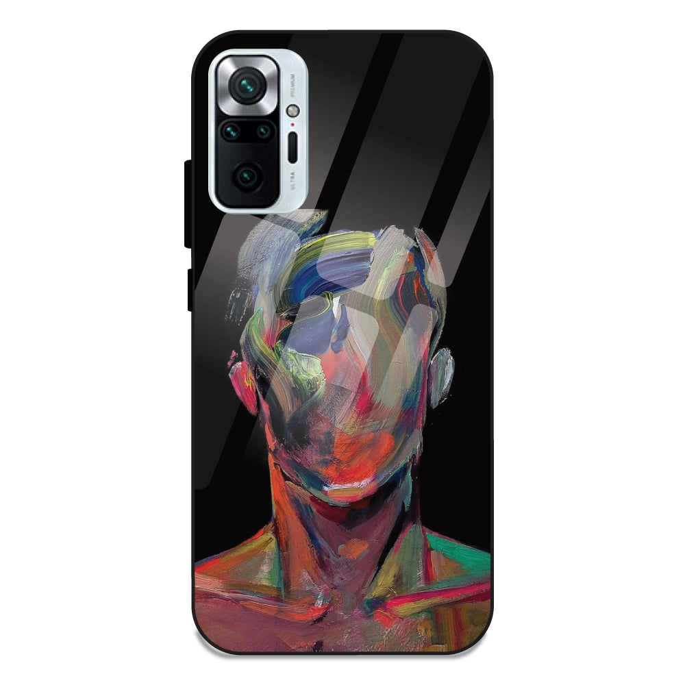 Face Oil Painting - Glass Cases For Redmi Note 10 Pro Max