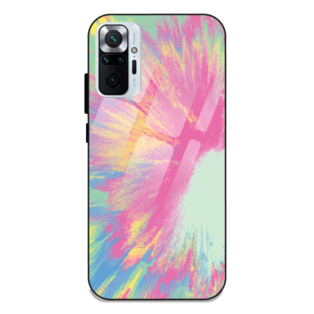 Pastel Splash Tie Dye - Glass Case For Redmi Note 10 Pro Max